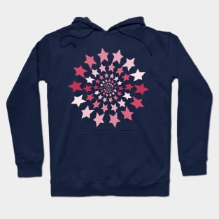 Ever Decreasing Circles Viva Magenta Star Graphic Hoodie